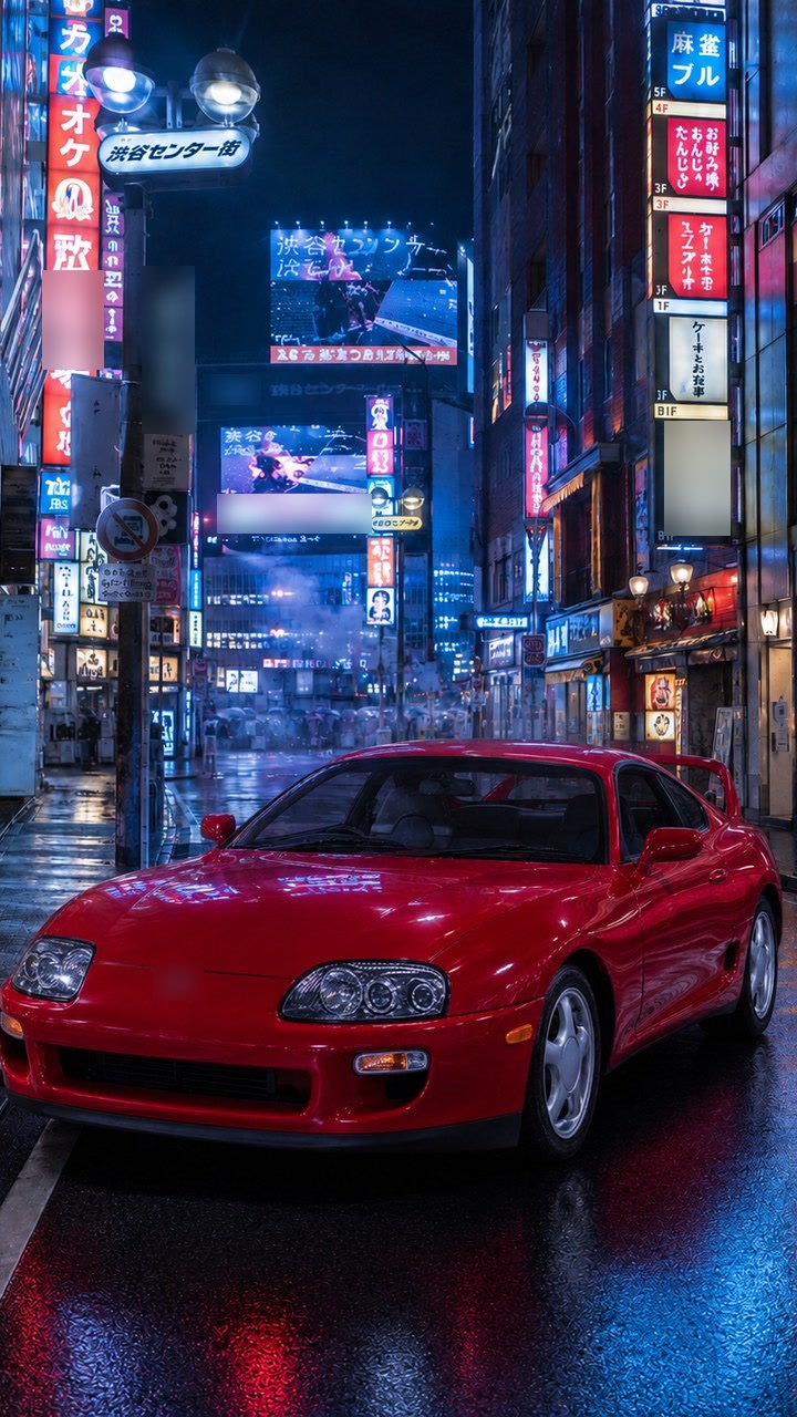 My Car in Tokyo at Night