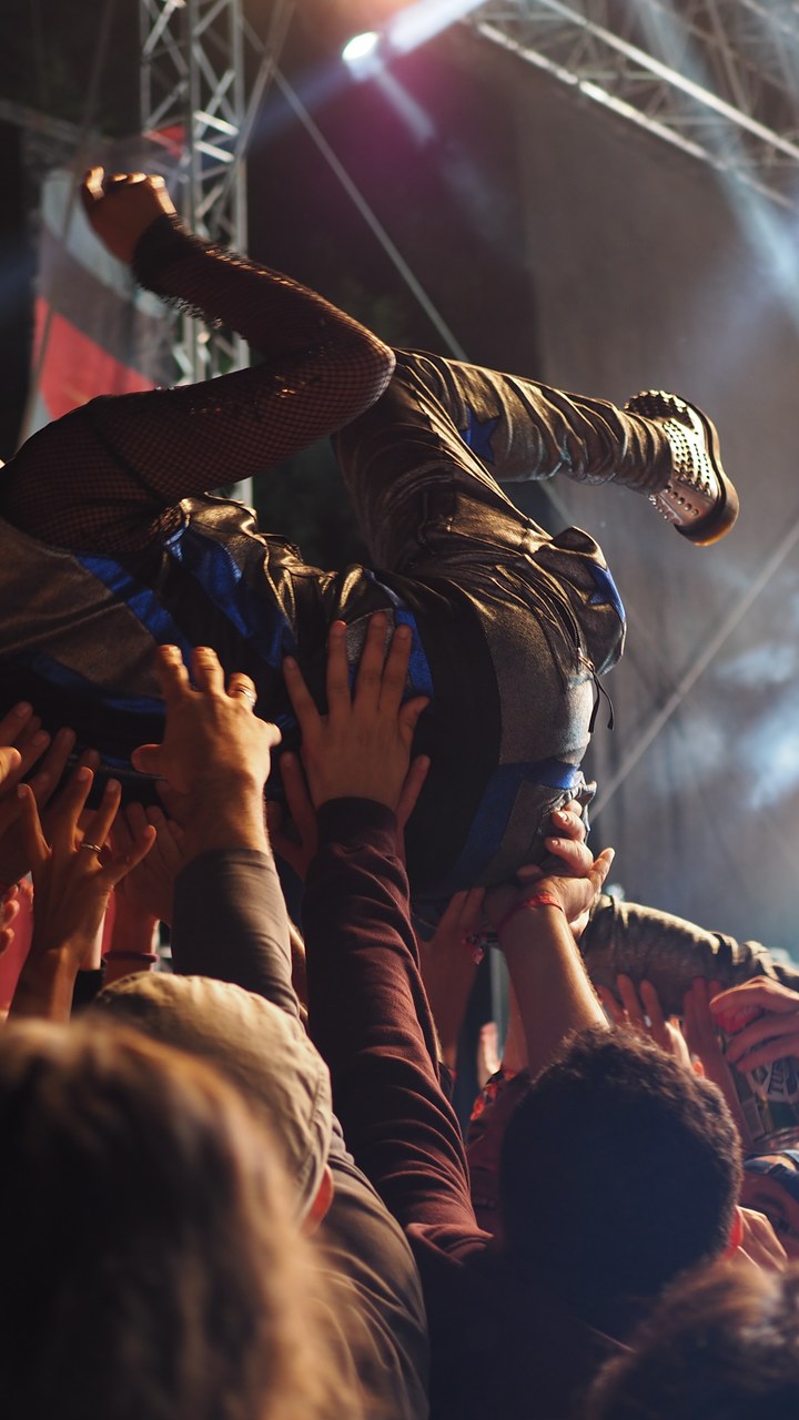 Concert Crowd Surf