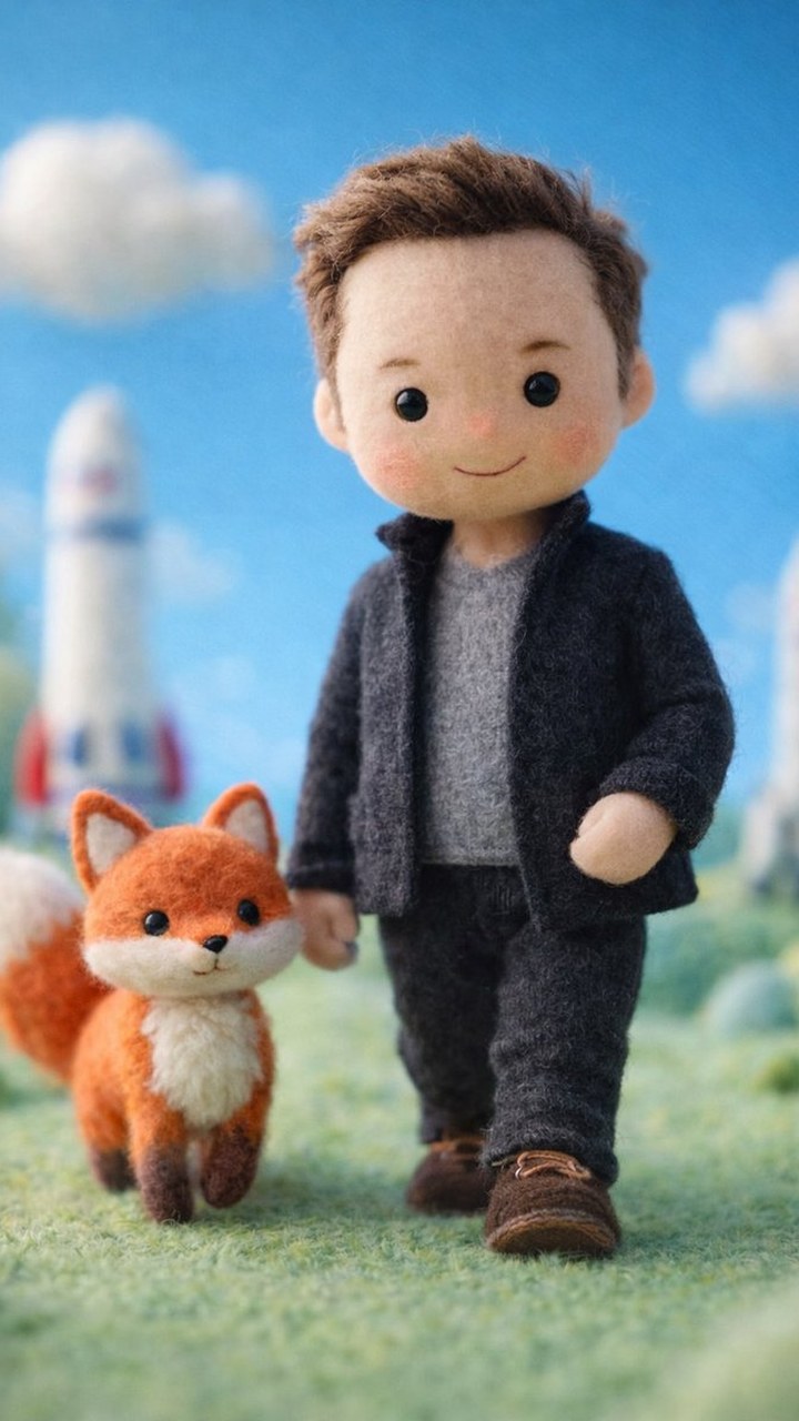 Cozy Felt Portrait