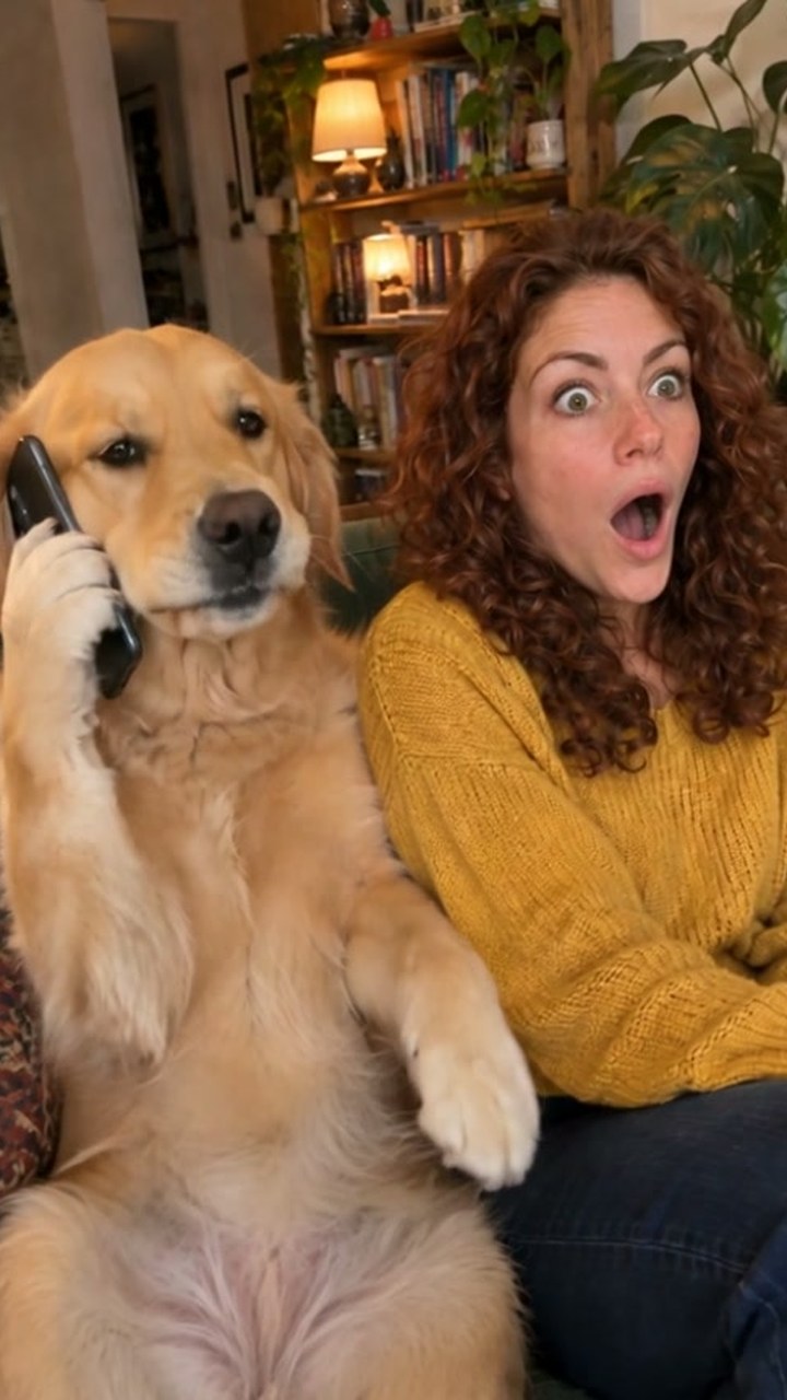 Pet on an Important Call